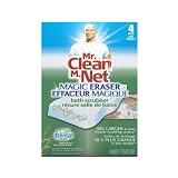 Mr Clean Magic Eraser Bath Scrubber, 4-Count (Pack of 2)