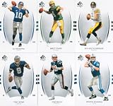 2007 Sp Authentic Football Series 100 Card Complete Mint Basic Hand Collated Set. Loaded with Stars Including Tony Romo, Reggie Bush, Vince Young, Ben Roethlisberger, Brett Favre, Marvin Harrison, Brian Urlacher, Carson Palmer, Peyton Manning, Randy Moss, Tom Brady, Donovan Mcnabb, Matt Leinart, Ladainian Tomlinson, Eli Manning and Many Others!
