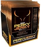 Perky Jerky Gluten Free Tasty Teriyaki Beef Jerky, 2.2 Ounce (Pack of 12)