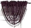 Regal Home Collections Symmetry 52-Inch by 38-Inch Waterfall Valance, Purple