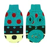 Pet Dog Chihuahua Clothes Sweater Teal Green Winter Knitwear XXS