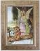 Guardian Angel Crossing the Bridge Mahogany Wood Framed Art Under Glass, 6" x 8" Frame, 4" x 6" Print - MADE IN ITALY
