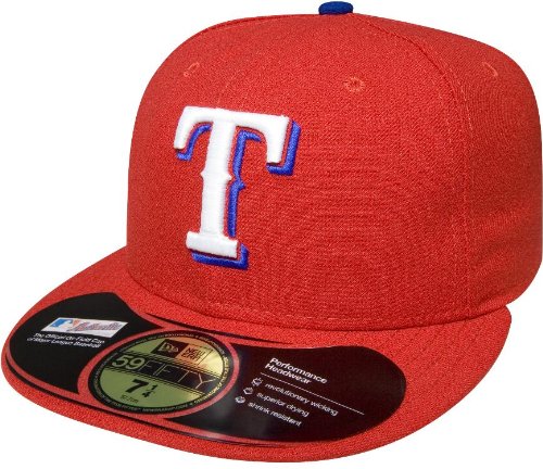 MLB Texas Rangers Authentic On Field Alternate 59FIFTY Cap  (Red, 6 7/8)