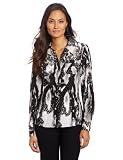 51QaRq vRpL. SL160  Jones New York Womens Petite Snake Printed Blouse