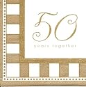 Servietten 50 Years together goldene Hochzeit