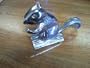 Beautuful Polished Metal Squirrel Nut Cracker w/ Pick!