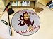 Arizona State Univ Baseball 29 Round Floor Mat (Rug) - Arizona State Sun Devils
