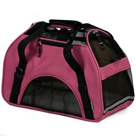 Bergan Comfort Carrier Soft-Sided Pet Carrier, Small, Rosewine