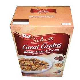 Post Selects Great Grains Raisins, Dates, and Pecans Whole Grain Cereal 40.5 Total Ounce Value Box