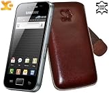 Image of Suncase - Funda de cuero para Samsung Galaxy Ace GT S5830, color marrón