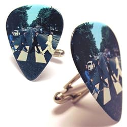 The Beatles Abbey Road Authentic Guitar Picks Cufflinks