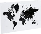 PT HOME TN872 Memoboard World Map magnetisch Stahl