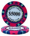 モンテカルロ 13.5g ポーカーチップ 25枚セット ピンク $5,000
