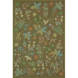 Grove Twig Floral Rug Rug Size: 3'9" x 5'9"