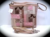 51QahG-PTeL._SL160_ - Coach Signature Patchwork Convertible Shoulder Bag 13723 SV/MC - hobo-clutch-purse
