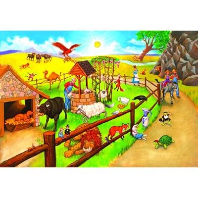 Aesops Fables 48pc Childrens Floor Jigsaw Puzzle by John Gurney