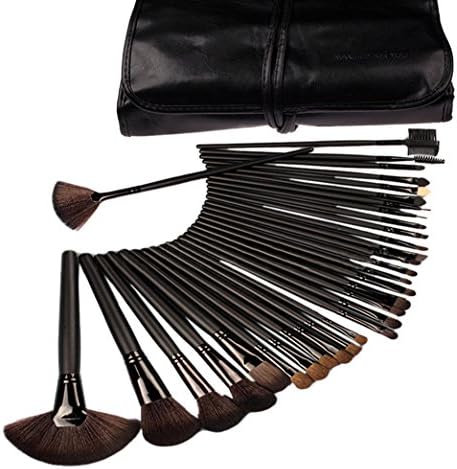 VonFon 32pcs Pouch Bag Case Superior Soft Cosmetic Makeup Brush Set Kit