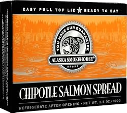 Alaska Smokehouse Chipotle Salmon Spread Totem Design, 3.5 Ounce Boxes (Pack of 6)