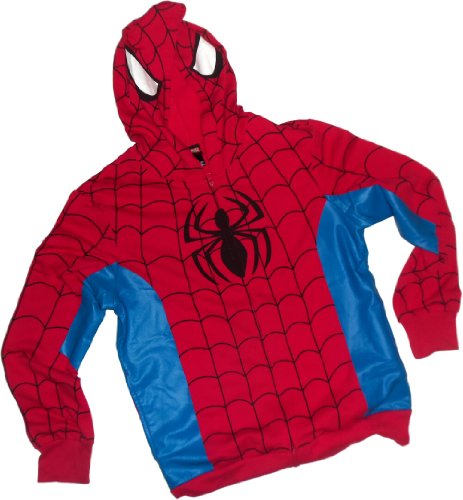  Spider-Man Costume -- Marvel Hoodie Zipper-Fleece Sweatshirt