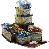 Art of Appreciation Gift Baskets Crowd Pleaser Meat, Cheese and Snacks Gift Tower