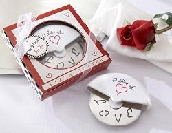 Kate Aspen 13015NA Slice of Love Pizza Cutter