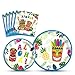 WERNNSAI Hawaiian Aloha Dinner Dessert Plates and Napkins - Luau Tropical Tiki Summer Pool Party Supplies Serves 16 Guests 48 PCS