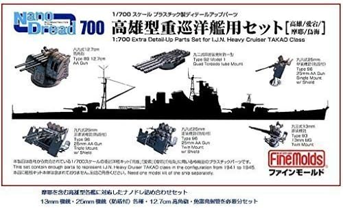 1/700 Nano Dread Series Single Ship Set for Takao Type by Fine Mold