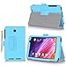 ASUS MeMo Pad 7 ME 176CX Case Cover, FYY Premium Soft Folio Leather Case for ASUS MeMo Pad 7 ME 176CX Cyan (With Auto Wake/Sleep Feature)