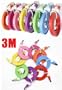 A womens touch 3M Flat Long Colourful Colour Usb Data Sync Cable Charger For Iphone 5 Ipod Ipad - Pink