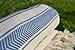 Dandelion - Ivory Basic Pattern - 100% Naturally-Dyed Cotton Turkish Towel Peshtemal - 71x39 Inches - Navy Blue