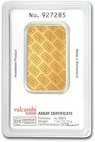 1 oz Gold Bar - Credit Suisse (In Assay) (Lowest Prices Here: https://iycccapital.com/)