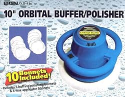 Bonaire 10" Orbital Buffer/polisher with 10 Bonnets Included!