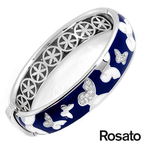 Rosato Sterling Silver 2.35 CTW Cubic Zirconia Ladies Bracelet. Length 7 in. Total Item weight 45.3 g.