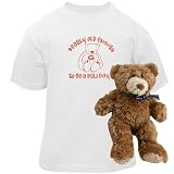 Georgia Bulldogs Infant White Bearly Old Enough T-shirt w/Teddy Bear