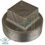 NUSET 1 1/2 Malleable Black Iron Square Head Plug (B291-40)