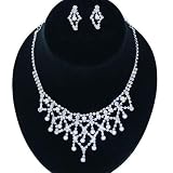 Bridal Wedding Jewelry Set Crystal Rhinestone Pearl WT Bridal Wedding Jewelry Set Crystal Rhinestone Pearl WT