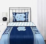 North Carolina Tar Heels NCAA Full Comforter & Sheet Set (5 Piece Bedding)