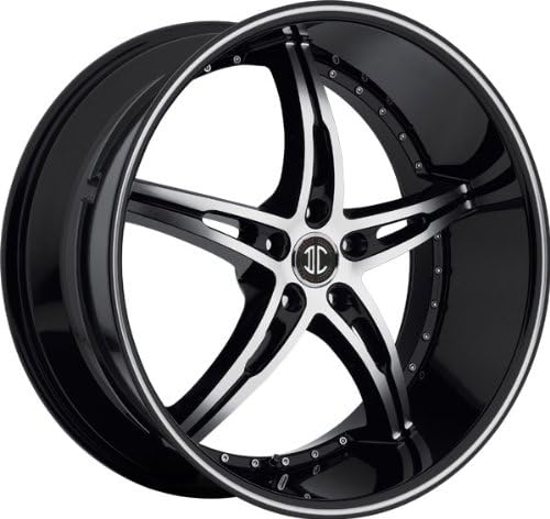 2CRAVE BLACKDIAMOND - no.14 - 22 Inch Rim x 9 - (5x112) Offset (35) Wheel Finish - glossy black with machined face & stripe
