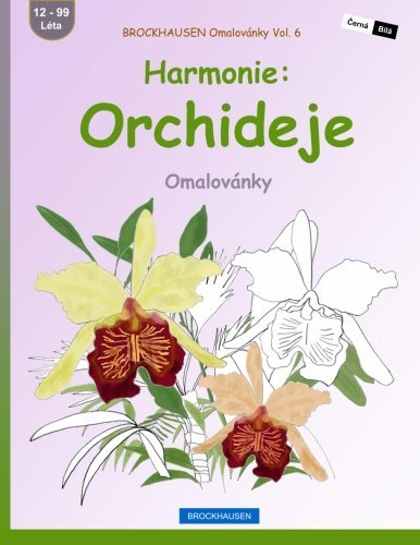 BROCKHAUSEN Omalovánky Vol. 6 - Harmonie: Orchideje: Omalovánky (Volume 6) (Czech Edition)