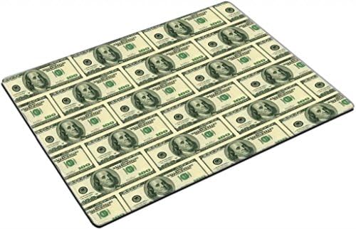 Bills 100 Dollar Money Texture Punktail's Collections Placemat Pads Customized Made To Order Support Ready 15 6/8 Inch (400mm) X 11 13/16 Inch (300mm) X 1/8 Inch (3mm) High Quality Eco Friendly Cloth With Neoprene Rubber