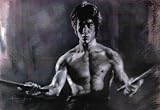 Bruce Lee (W/ Nunchuks) Movie Poster Print - 11 X 17
