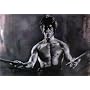 Bruce Lee (W/ Nunchuks) Movie Poster Print - 11" X 17"