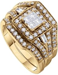 1.0CT DIAMOND INVISIBLE BRIDAL SET