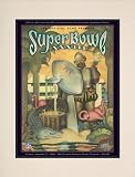 Matted 10.5 x 14 Super Bowl XXXIII Program Print | Details: 1999, Broncos vs Falcons
