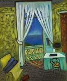 Art Reproduction Oil Painting - Matisse Paintings: Interior with a Violin Case - Classic 20