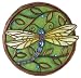 New Creative 25850 Garden Jewels Stepping Stone, Jeweled Dragonfly, 10.75-Inches Diameter