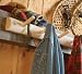 Natural Northern Cedar Log-Style 4-Hook Wooden Coat Rack