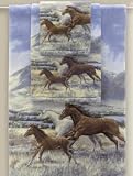 Running Free Horses Bath Towel