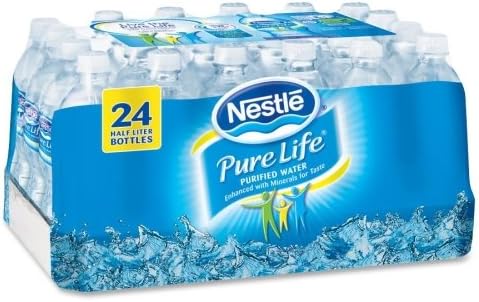 Nestle Pure Life Bottled Water-Nestle Pure Life, .5 Liter, 24/CT, 72CT/Pallet