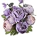 Luyue Peonies Artificial Flowers Vintage Faux Peony Arrangements Fake Flower for Vase Silk Floral Bouquet for Table Centerpiece Wedding Decoration Indoor Home Decor